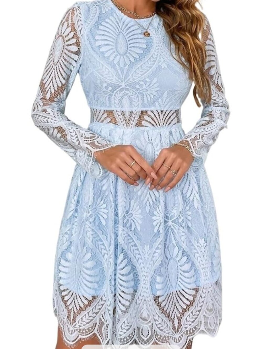 Long Sleeve Lace Dress